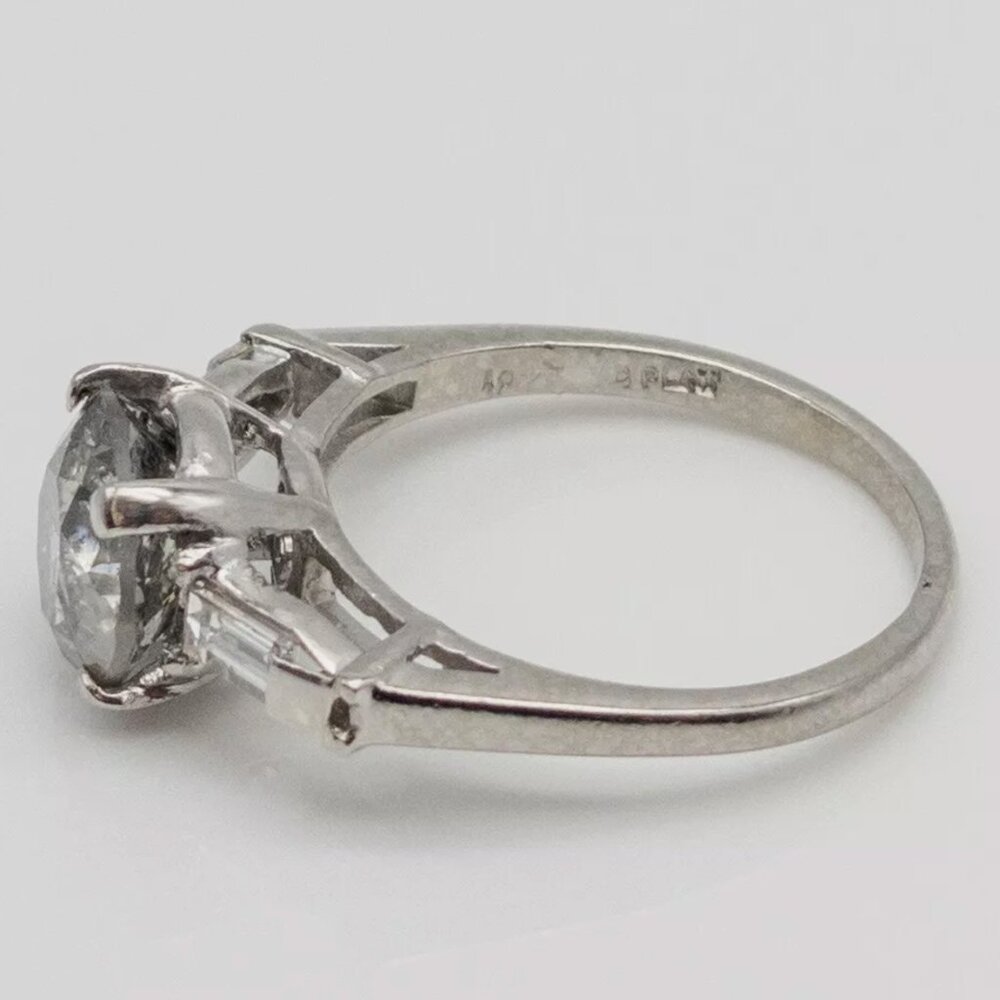 3.3CT+ Diamond Platinum Wedding Ring $37,000 - Picture 5 of 8